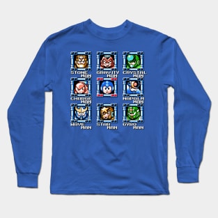 Mega Man 5 Stage Select Long Sleeve T-Shirt